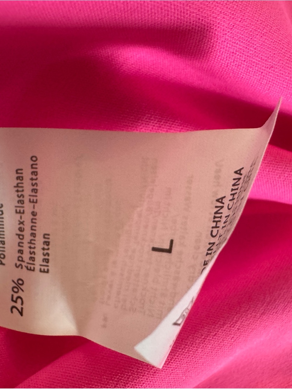 Attraco Women's Scalloped Side Slit Activewear Dress, Neon Pink, Sz L, NWT - Picture 11 of 13